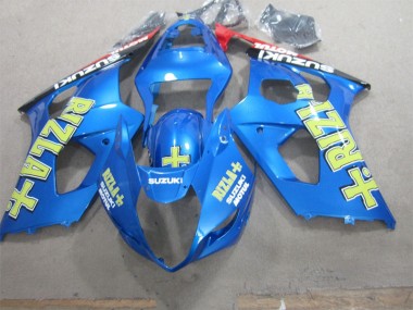 Blau Gelb Rizla Suzuki GSXR 1000 K3 2003-2004 Motorrad Verkleidungen