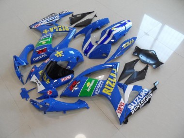 Blau Gelb Rizla Suzuki GSXR 750 K6 2006-2007 Motorrad Verkleidungen