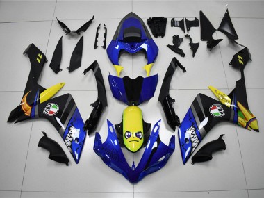 Blau Hai Yamaha R1 2007-2008 Motorrad Verkleidungen