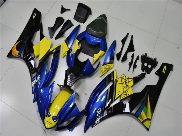 Blau Hai Yamaha R6 2006-2007 Motorrad Verkleidungen