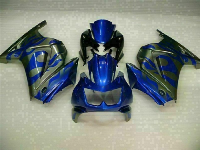 Blau Kawasaki EX250 2008-2012 Motorrad Verkleidungen