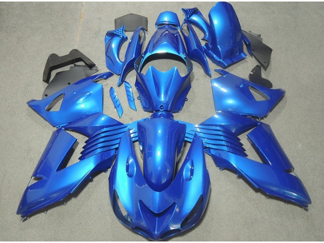 Blau Kawasaki ZX14R ZZR 1400 2006-2011 Motorrad Verkleidungen