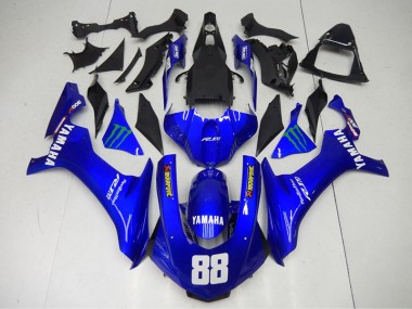 Blau Monster 88 Yamaha R1 2015-2019 Motorrad Verkleidungen