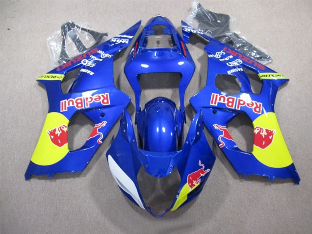 Blau Rot Bull Suzuki GSXR 1000 K3 2003-2004 Motorrad Verkleidungen