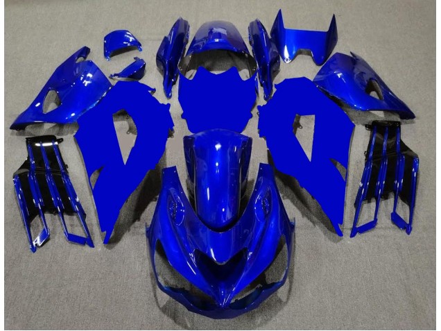 Blau Schwarz Kawasaki ZX14R ZZR 1400 2012-2021 Motorrad Verkleidungen