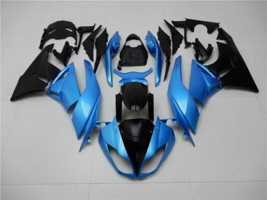 Blau Schwarz Kawasaki ZX6R 2009-2012 Motorrad Verkleidung