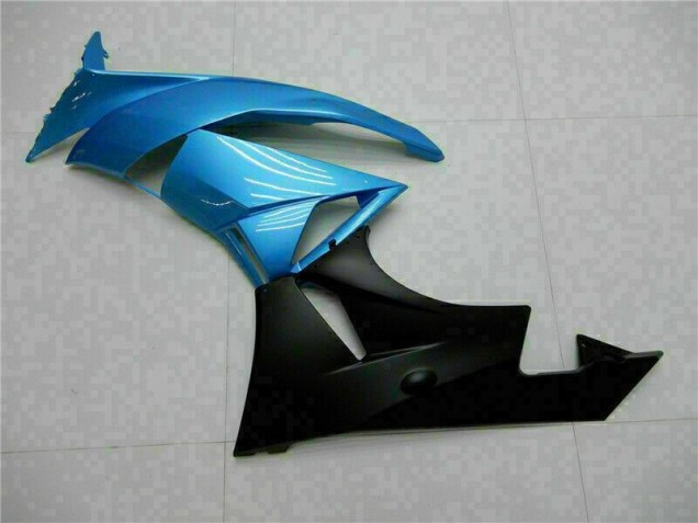 Blau Schwarz Kawasaki ZX6R 2009-2012 Motorrad Verkleidungen