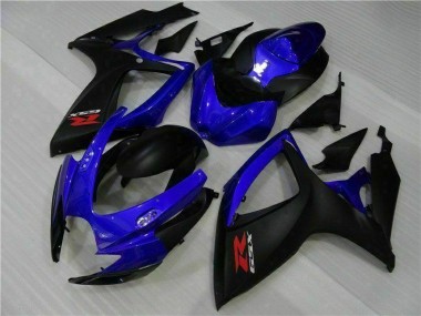 Blau Schwarz Suzuki GSXR 600 / 750 K6 2006-2007 Motorrad Verkleidungen