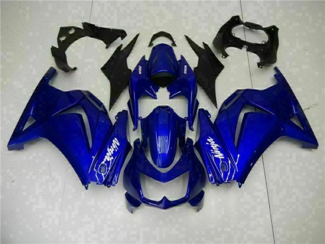 Blau Schwarz Weiß Ninja Kawasaki EX250 2008-2012 Motorrad Verkleidung