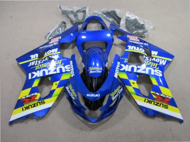 Blau Telefumia Movistar Suzuki GSXR 600 K4 2004-2005 Motorrad Verkleidungen