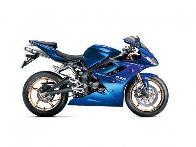 Blau Triumph Daytona 675 Triple 2009-2012 Motorrad Verkleidungen