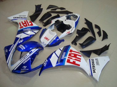 Blau Weiß Fiat Yamaha R1 2009-2011 Motorrad Verkleidungen