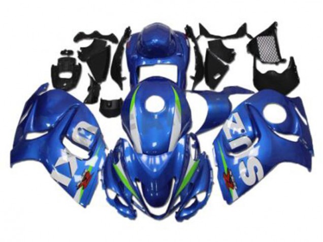 Blau Weiß Suzuki GSXR 1300 Hayabusa 2008-2019 Motorrad Verkleidung