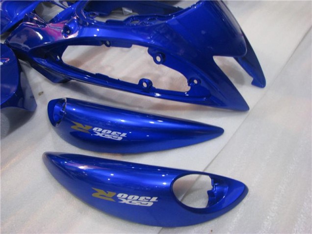 Blau Weiß Suzuki GSXR 1300 Hayabusa 2008-2019 Motorrad Vollverkleidung