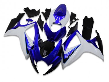 Blau Weiß Suzuki GSXR 600 / 750 K6 2006-2007 Motorrad Verkleidungen Komplett Sets