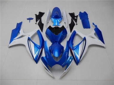 Blau Weiß Suzuki GSXR 600 / 750 K6 2006-2007 Motorrad Verkleidungen