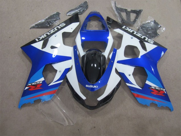 Blau Weiß Suzuki GSXR 600 K4 2004-2005 Motorrad Verkleidung