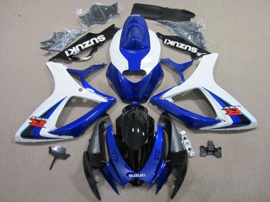 Blau Weiß Suzuki GSXR 600 K6 2006-2007 Motorrad Verkleidung