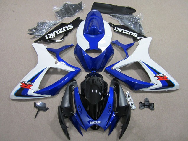 Blau Weiß Suzuki GSXR 600 K6 2006-2007 Motorrad Verkleidung