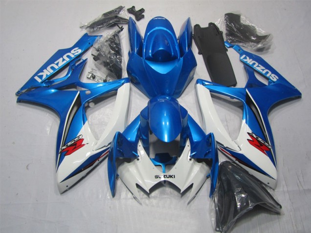 Blau Weiß Suzuki GSXR 600 K6 2006-2007 Motorrad Verkleidungen & Plastik