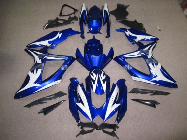 Blau Weiß Suzuki GSXR 600 K8 2008-2010 Motorrad Verkleidungen