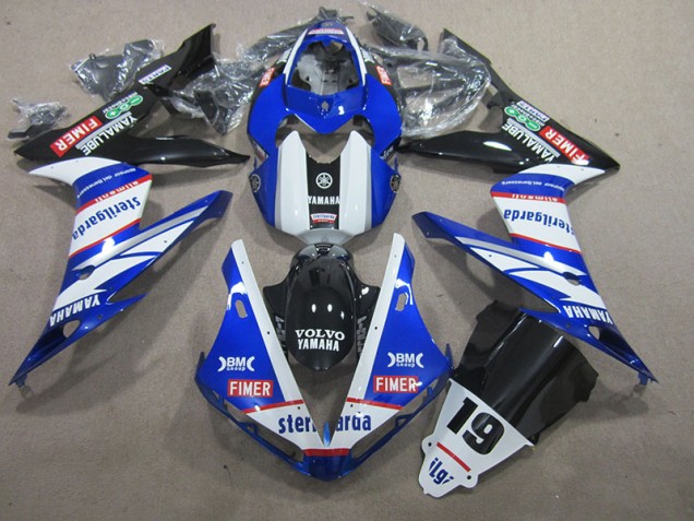 Blau Weiß Volvo Sterilgarda 19 Yamaha R1 2004-2006 Motorrad Verkleidungen