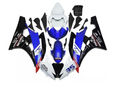 Blau Weiß Yamaha R6 2006-2007 Motorrad Verkleidung