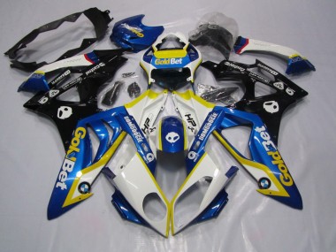 Blau Weiße GoldBet BMW S1000RR 2009-2014 Motorrad Verkleidung