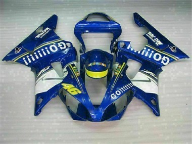 Blau Yamaha R1 2000-2001 Motorrad VollVerkleidungen & Plastik