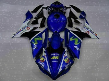 Blau Yamaha R1 2007-2008 Motorrad Verkleidungen Komplett Sets