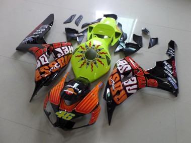 Fluro Rossi Honda CBR 1000 RR 2006-2007 Motorrad Verkleidungen