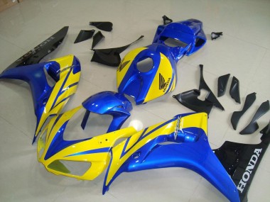 Gelb Blau Schwarz Honda CBR 1000 RR 2006-2007 Motorrad Verkleidungen