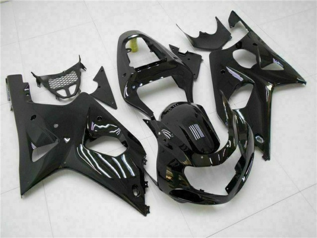 Glänzend Schwarz Suzuki GSXR 1000 K1 2000-2002 Motorrad Verkleidungen