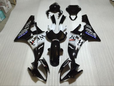 Glänzend Schwarz Yamaha R6 2006-2007 Motorrad Verkleidungen