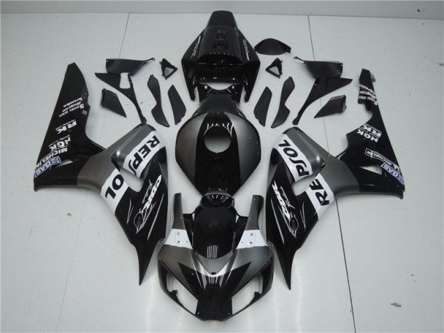 Grau Schwarz Repsol Honda CBR 1000 RR 2004-2005 Motorrad Verkleidung