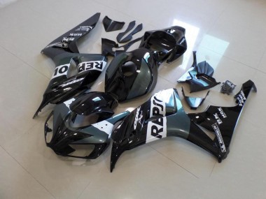 Grau Schwarz Repsol Honda CBR 1000 RR 2006-2007 Motorrad Verkleidungen