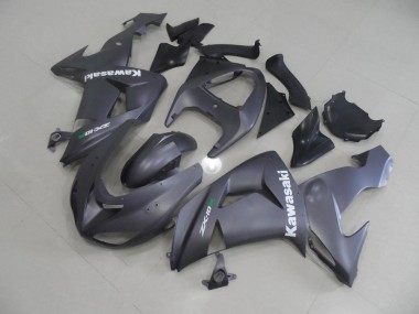 Grau mit Weißen Aufklebern Kawasaki ZX10R 2006-2007 Motorrad Verkleidungen