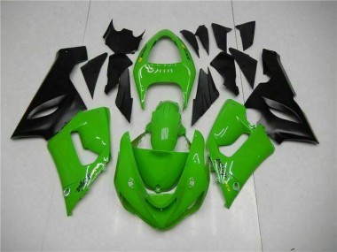 Grün Kawasaki ZX6R 2005-2006 Motorrad Vollverkleidung