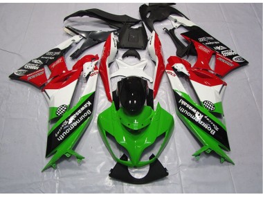 Grün Rot Kawasaki ZX6R 2009-2012 Motorrad Verkleidungen