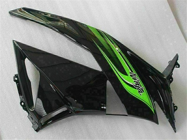 Grün Schwarz Kawasaki ZX6R 2009-2012 Motorrad Verkleidung