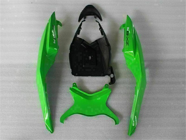 Grün Schwarz Kawasaki ZX6R 2009-2012 Motorrad Verkleidung