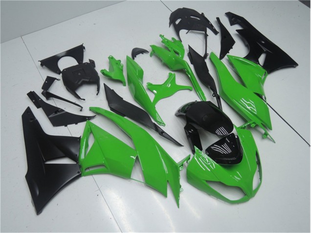 Grün Schwarz Kawasaki ZX6R 2009-2012 Motorrad Vollverkleidung