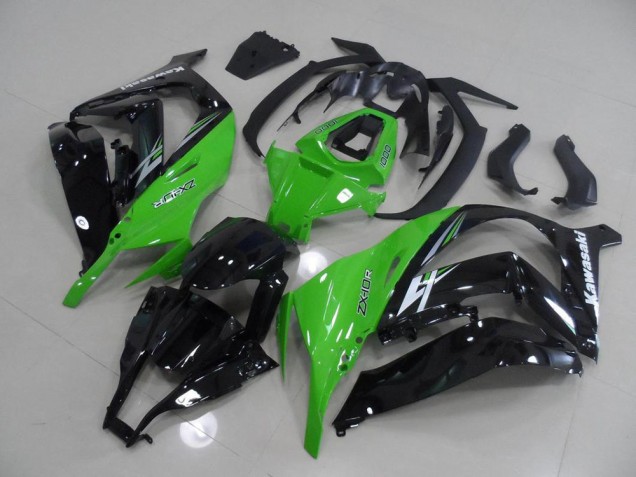 Grün und Schwarz Kawasaki ZX10R 2011-2015 Motorrad Verkleidungen