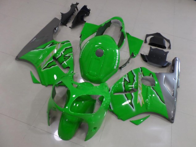 Grüne Flamme Kawasaki ZX12R 2000-2001 Motorrad Verkleidungen