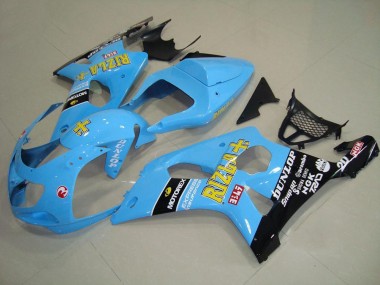 Hell blau Schwarz Suzuki GSXR 1000 K1 2000-2002 Motorrad Verkleidungen