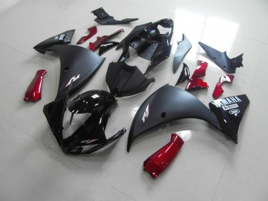 Matt Schwarz Rot Yamaha R1 2009-2011 Motorrad Verkleidungen