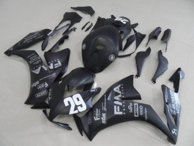 Matt Schwarze graue Aufkleber 29 Honda CBR 1000 RR 2012-2016 Motorrad Verkleidungen