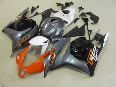 Orange Grau Schwarz Honda CBR 600 RR 2009-2012 Motorrad Verkleidung