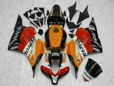 Orange Repsol Honda CBR 600 RR 2009-2012 Motorrad Verkleidungen