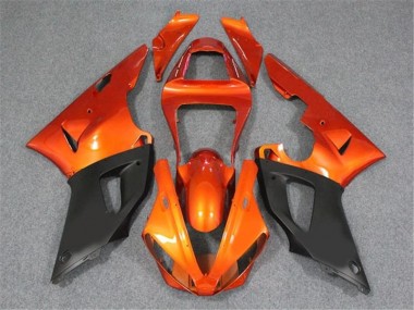 Orange Schwarz Yamaha R1 2000-2001 Motorrad Verkleidungen